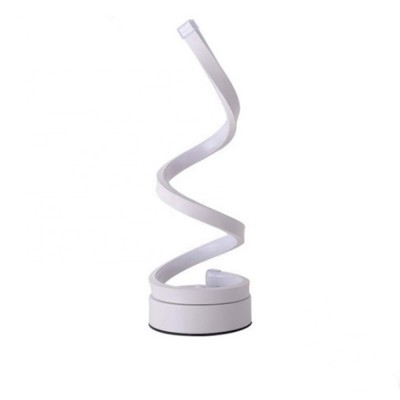 Spiral Curved Night Modern Minimalist Lighting Design Light Kids reading Dimmable LED Desk Living Room bedroom Table Lamp